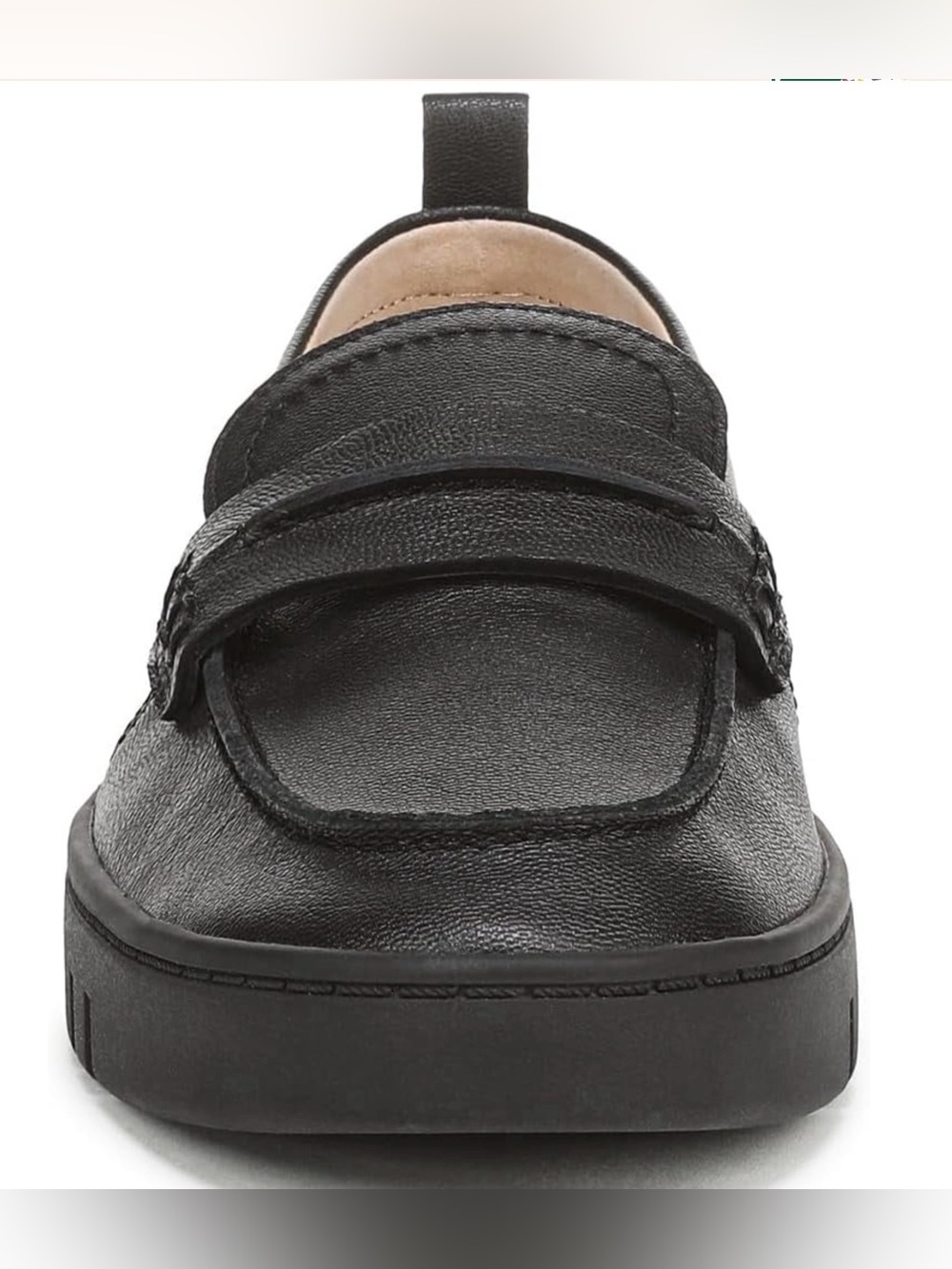 Vionic Black Leather Slip-On Loafer Size 10 - Picture 3 of 16